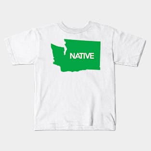 Washington Native WA Green Kids T-Shirt